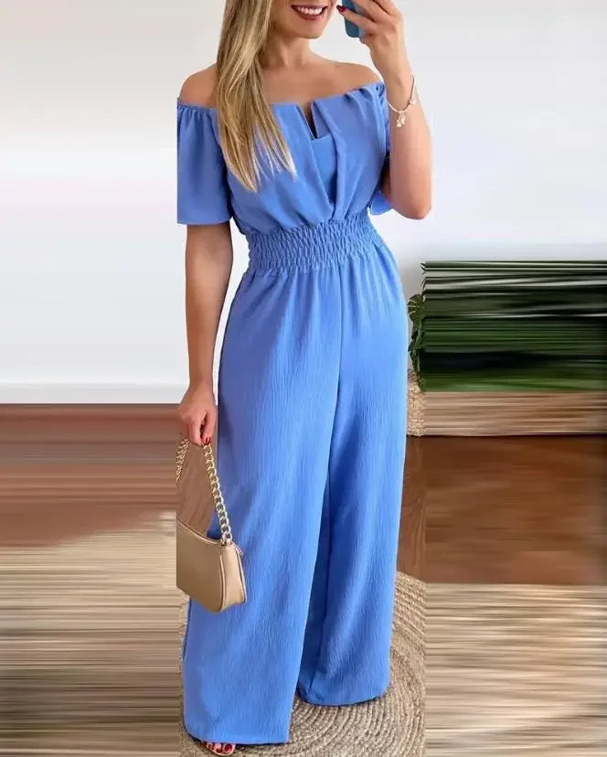 Elegant Off Shoulder Women Jumpsuit