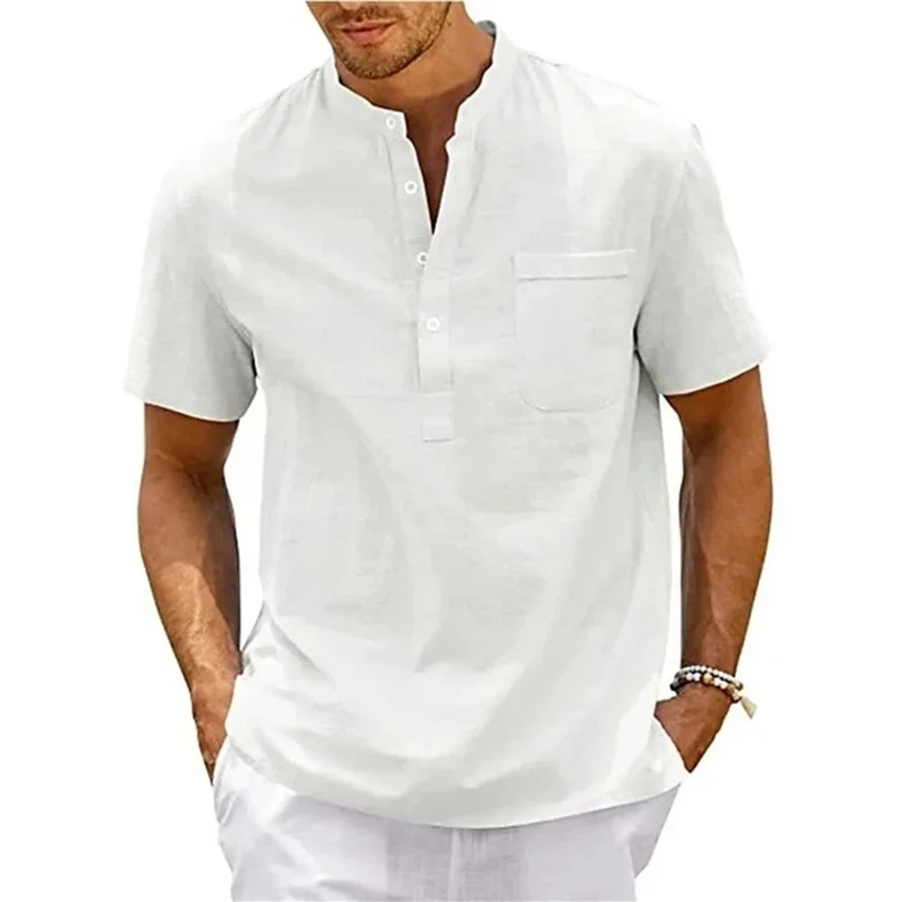 Cotton Linen Shirt for Men