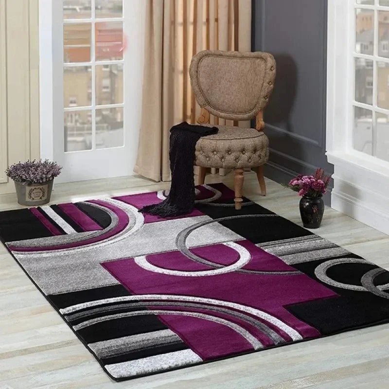 Geometric Circle Carpet for Living Room