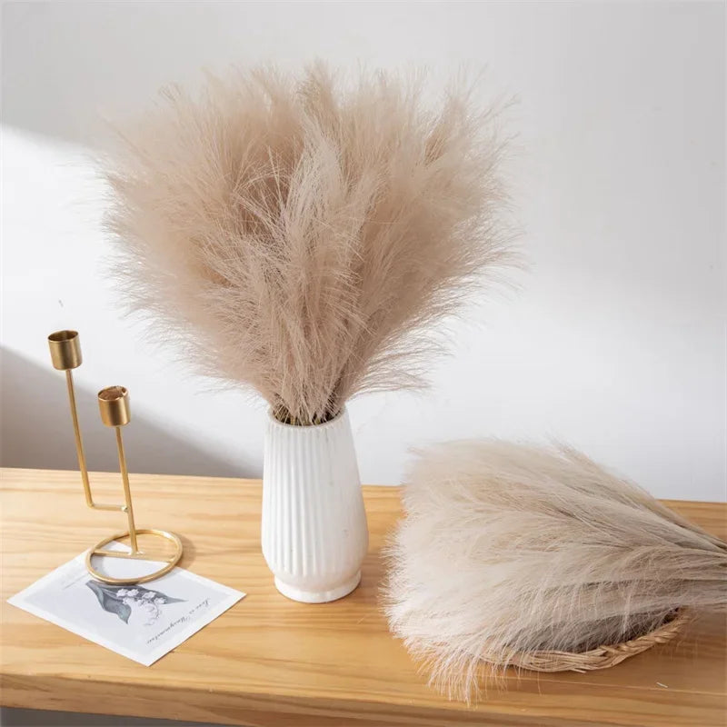 55CM 5PCS Fluffy Pampas Grass Boho Decor Flower